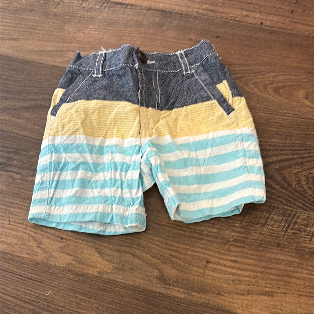 Koala Kids Denim Shorts with Stripes